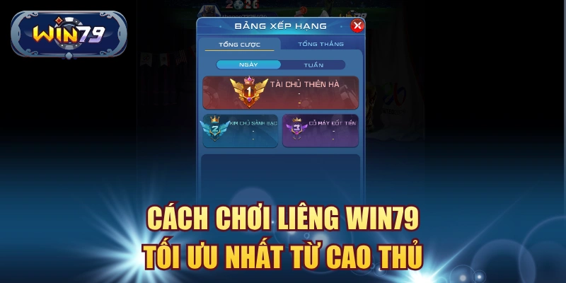 Minh họa thao tác trong cách chơi Liêng Win79